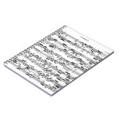 Datablad Muziek naar Bach Notitieboek (Linkerzijde)