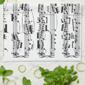 Datablad Muziek naar Bach Theedoek (Gevouwen)