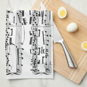 Datablad Muziek naar Bach Theedoek (Quarter Fold)