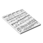 Datablad Muziek Notitieblok (Schuin)