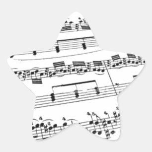 Datablad Muziek Ster Sticker