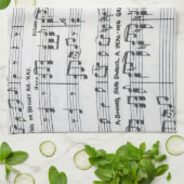 Datablad Muziek Theedoek (Gevouwen)