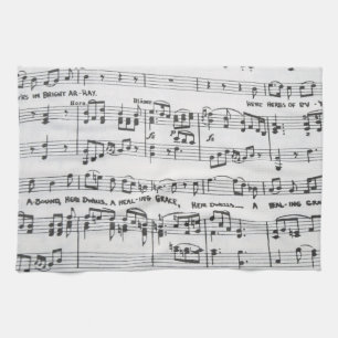 Datablad Muziek Theedoek