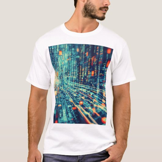 Datacenter en digitale wereld t-shirt (Voorkant)