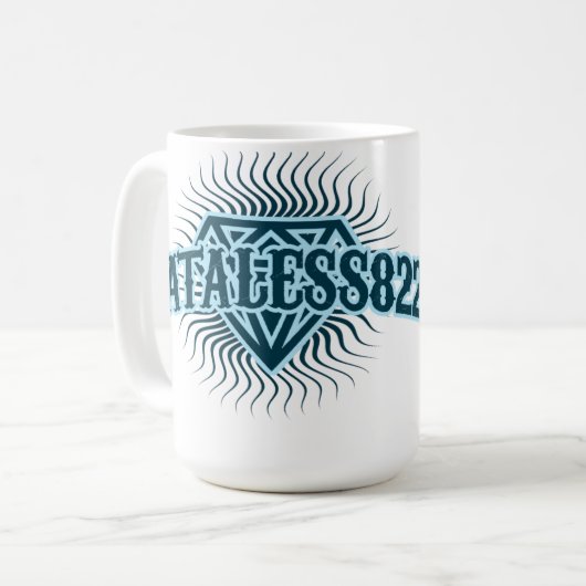 Dataless822 Diamond Logo Mok (Voorkant links)