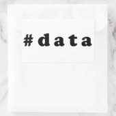 Dataliefhebber Rechthoekige Sticker (Tas)
