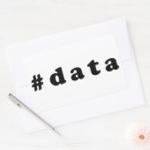 Dataliefhebber Rechthoekige Sticker (Envelop)