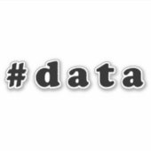 Dataliefhebber Sticker (Voorkant)