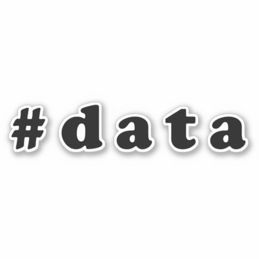 Dataliefhebber Sticker (Voorkant)