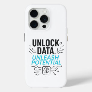 Datarevolutie: Abstracte AI potentiële matrixtechn iPhone 15 Pro Case