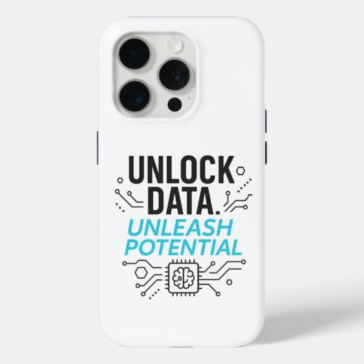 Datarevolutie: Abstracte AI potentiële matrixtechn Case-Mate iPhone Case (Achterkant)