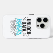 Datarevolutie: Abstracte AI potentiële matrixtechn Case-Mate iPhone Case (Achterkant (horizontaal))