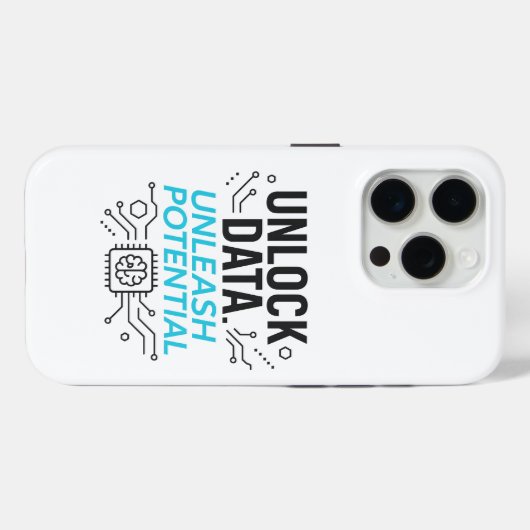 Datarevolutie: Abstracte AI potentiële matrixtechn Case-Mate iPhone Case (Achterkant (horizontaal))