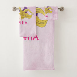 Dataset Mermaid Design Bath Bad Handdoek