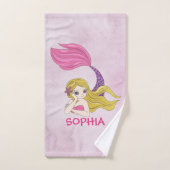 Dataset Mermaid Design Bath Bad Handdoek (Handdoek)
