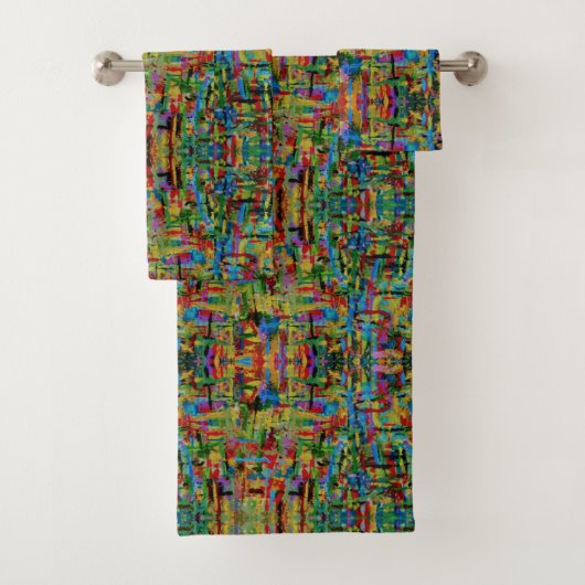 Dataset met meerdere kleuren bad handdoek (Insitu)