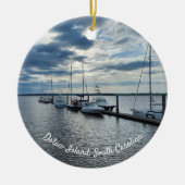 Dataw Island, Beaufort, South Carolina Boats Keramisch Ornament (Voorkant)