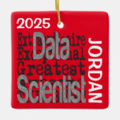Datawetenschapper Extraordinaire Aangepast Keramisch Ornament (Voorkant)
