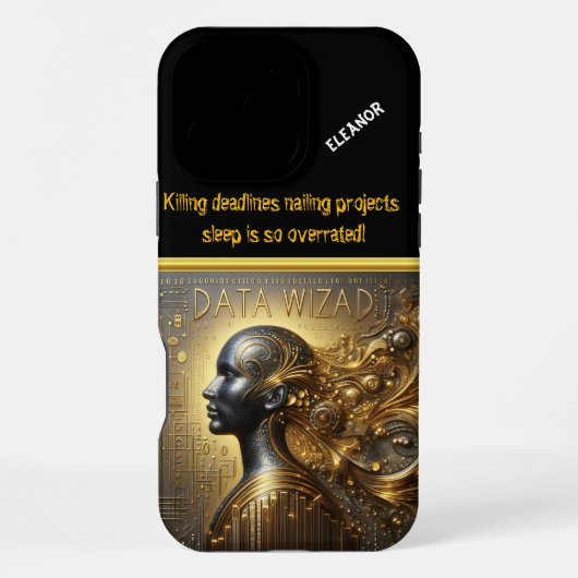 Datawetenschapper in Tech Art iPhone Hoesje (Achterkant)