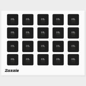 Datawetenschapper Vierkante Sticker (Vel)