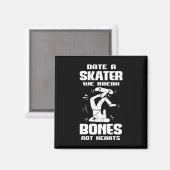 Date A Skater Skateboard Accessoires Longboard Ska Magneet (Voorkant / Achterkant)