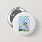 date angelina jolie pimp genie lamp ronde button 5,7 cm (Voorkant /achterkant)