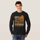 Date Civil Engineer Never Get Heart Broken Civil E T-shirt (Voorkant volledig)