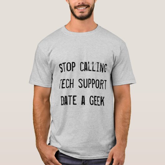 Date een geek t-shirt (Voorkant)
