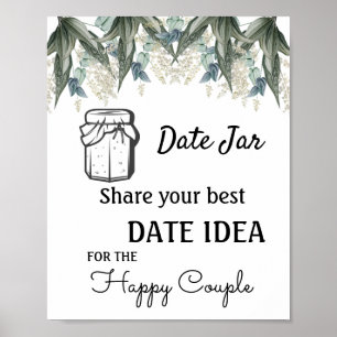 Date Jar Bloemen Poster