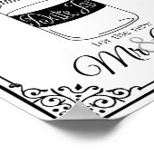 date jar bruiloft of party sign bruiloft poster (Hoek)