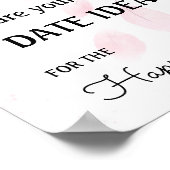 Date Jar - Roze Waterverf Poster (Hoek)