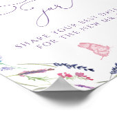 Date Jar Wildflower Vrijgezellenfeest Poster (Hoek)