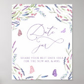 Date Jar Wildflower Vrijgezellenfeest Poster (Voorkant)