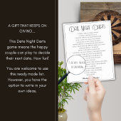 Date Night Darts Leuk Doordacht Uniek Cadeau Poster