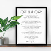 Date Night Darts Leuk Doordacht Uniek Cadeau Poster