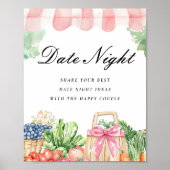 Date Night Fresh Off de markt Vrijgezellenfeest te Poster (Voorkant)