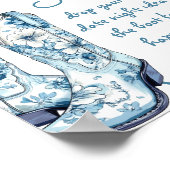 Date Night Ideas Chinoiserie Boots Vrijgezellenfee Poster (Hoek)