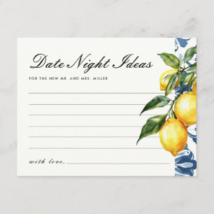 Date Night Ideas Lemon Positano Vrijgezellenfeest Informatiekaartje