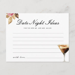 Date Night Ideas Love is Brewing Vrijgezellenfeest Informatiekaartje