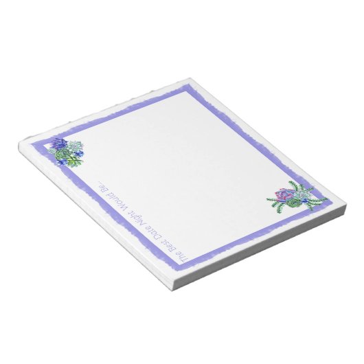 Date Night Idee Note Pad Notitieblok (Schuin)