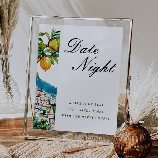 Date Night Ideeën Amalfi Lemon Vrijgezellenfeest S Poster