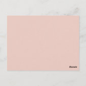 Date Night Ideeën Elegant Blush Roze Advies Kaart (Achterkant)