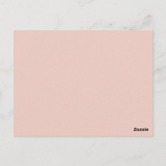 Date Night Ideeën Elegant Blush Roze Advies Kaart (Achterkant)