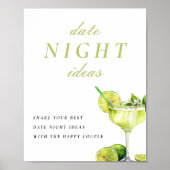 Date Night Ideeën Mexicaanse Fiesta Vrijgezellenfe Poster (Voorkant)