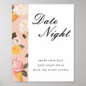 Date Night Ideeën schepte omhoog Vrijgezellenfeest Poster (Voorkant)