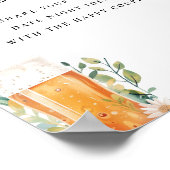 Date Night Love is Brewing Vrijgezellenfeest Sign Poster (Hoek)