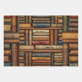 Date Night met een boek Aanpassen Naam Verjaardag Inpakpapier Vel (Voorkant 2)