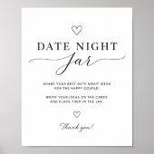 Date Night Vaas Bord Afdrukbaar Bruidsfeest Spel Poster (Voorkant)