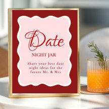 Date Night valentijn Bruidsuitnodiging Huwelijk Bo
