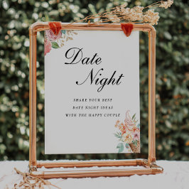 Date Night Ze is geschept bruids teken Poster